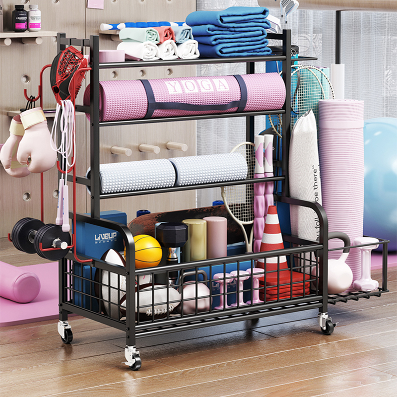 Sports Equipment Cart - Garage Sports Equipment Storage Rack Heavy