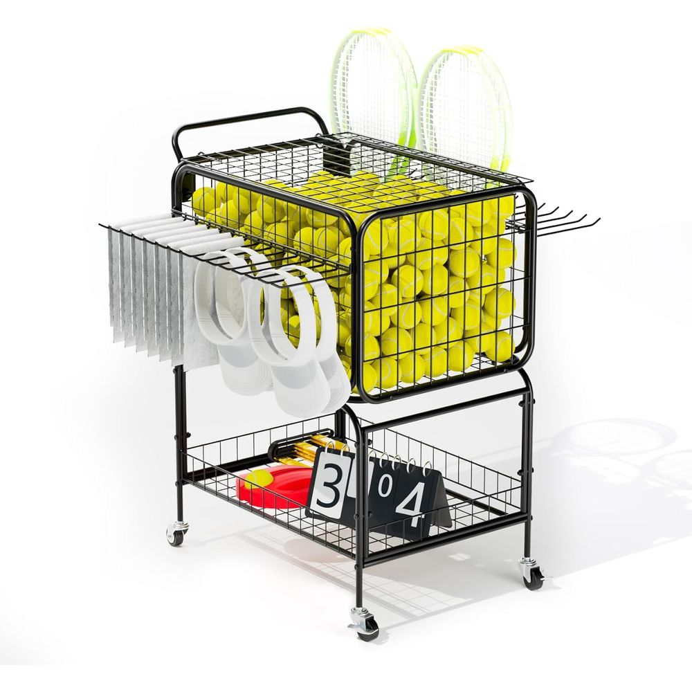 Sports Equipment For Tennis - Portable Tennis Ball Cart for 350