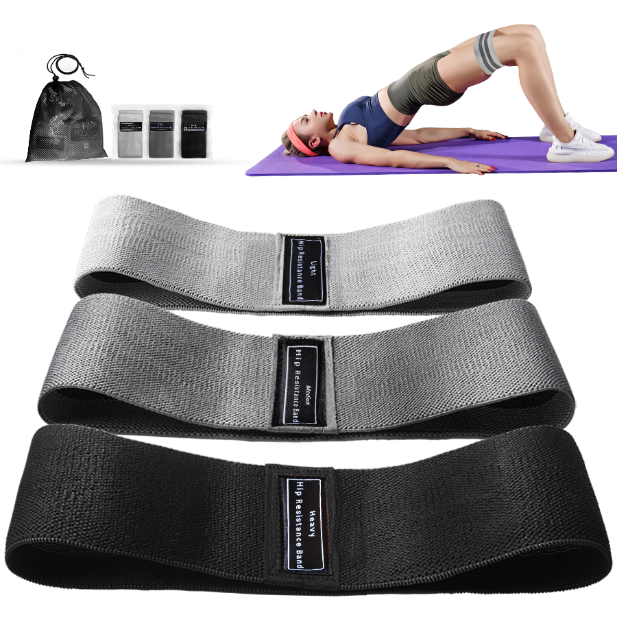 Sports Equipment Club - Fabric Resistance Hip Booty Bands Glute
