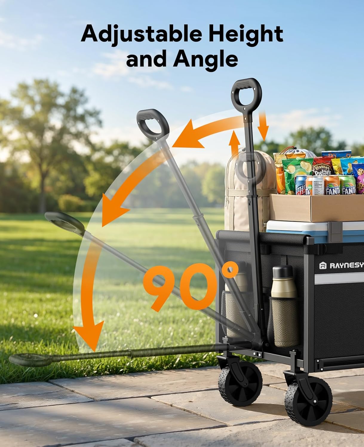 Heavy Duty Foldable Wagon Cart - Sports Equipment Trolley avaliação e preço
