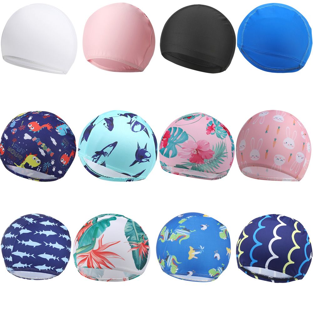 Cartoon  Children Boys Girls H - Swim Cap Silicone avaliação e preço