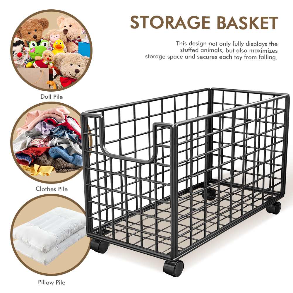 Metal Storage Rack With Wheels - Sports Equipment Trolley avaliação e preço