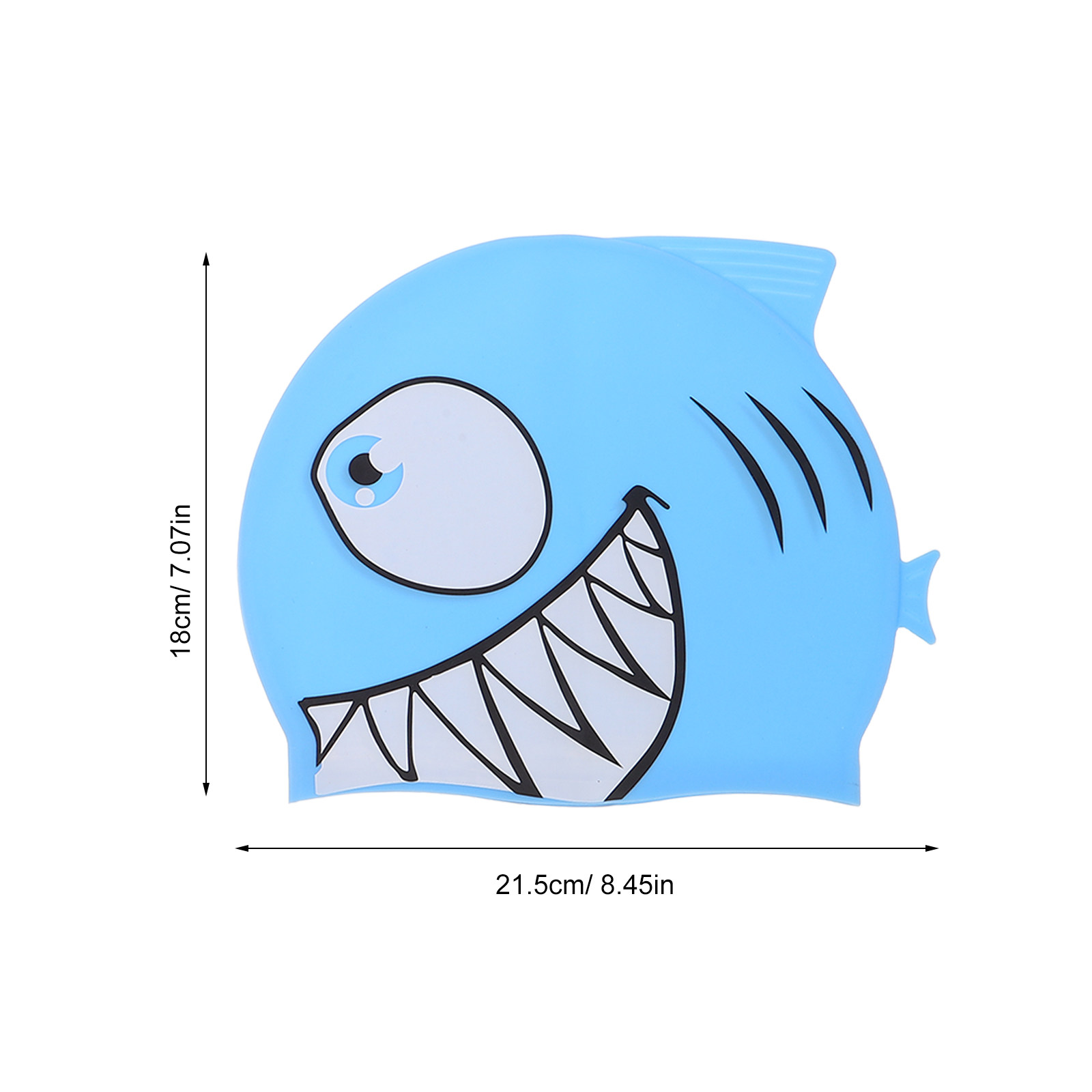 2Pcs Kids Fish Pattern Silicon - Swim Cap Silicone avaliação e preço