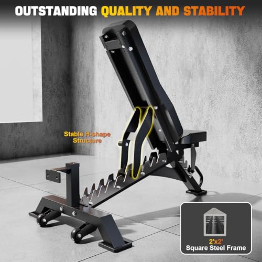Adjustable Weight Bench Heavy  - Sports Equipment Club avaliação e preço