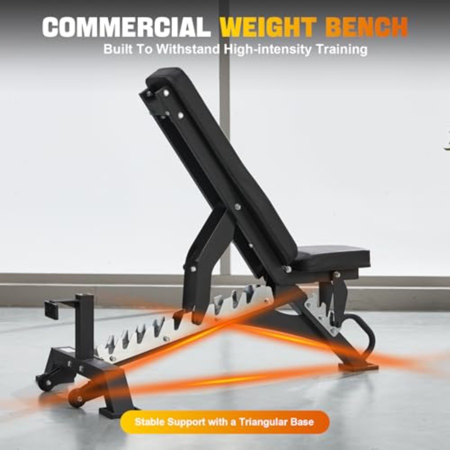 Adjustable Weight Bench Heavy  - Sports Equipment Club avaliação e preço