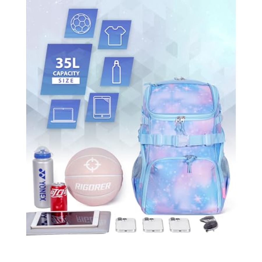 Basketba Backpack Woen Fit Soc - Sports Equipment With A avaliação e preço