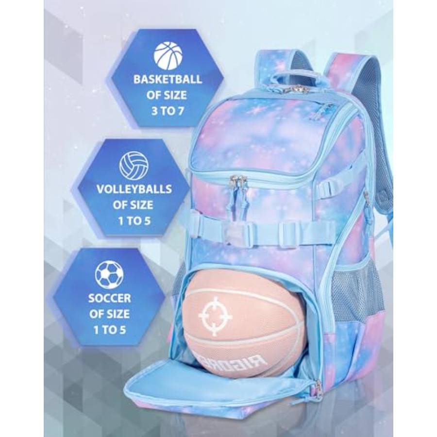Basketba Backpack Woen Fit Soc - Sports Equipment With A avaliação e preço