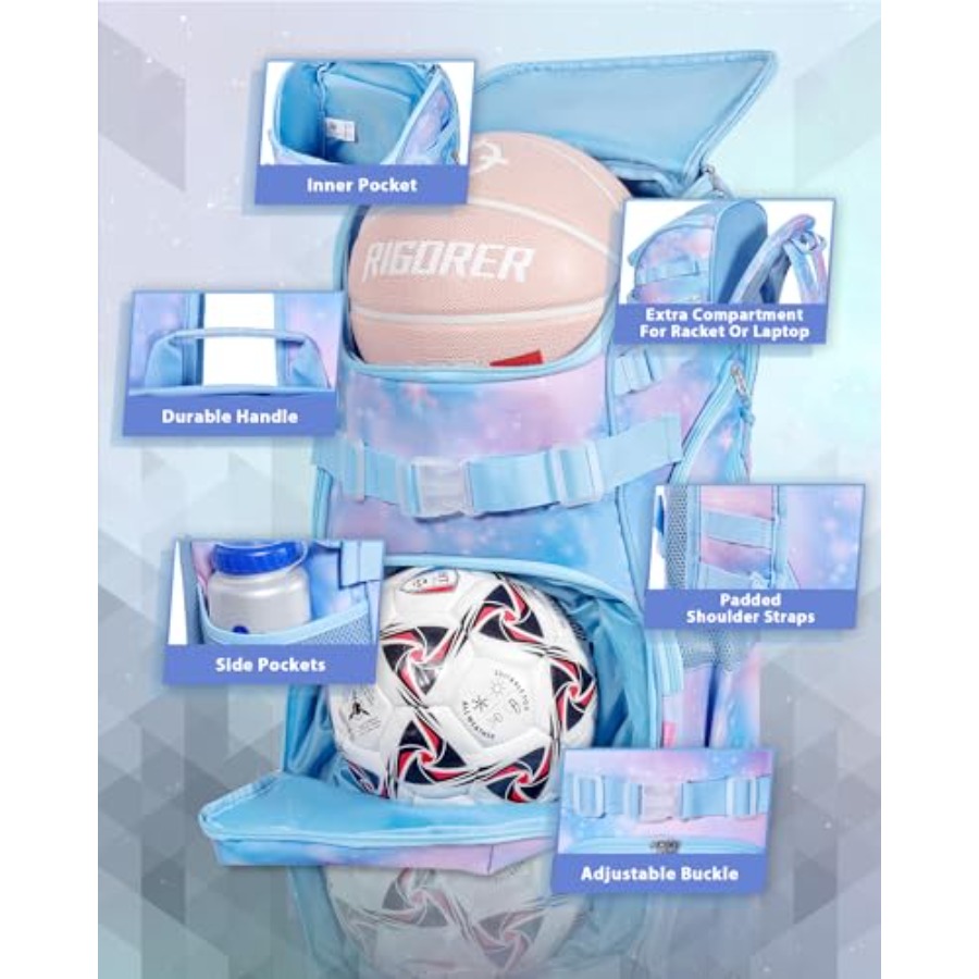 Basketba Backpack Woen Fit Soc - Sports Equipment With A avaliação e preço