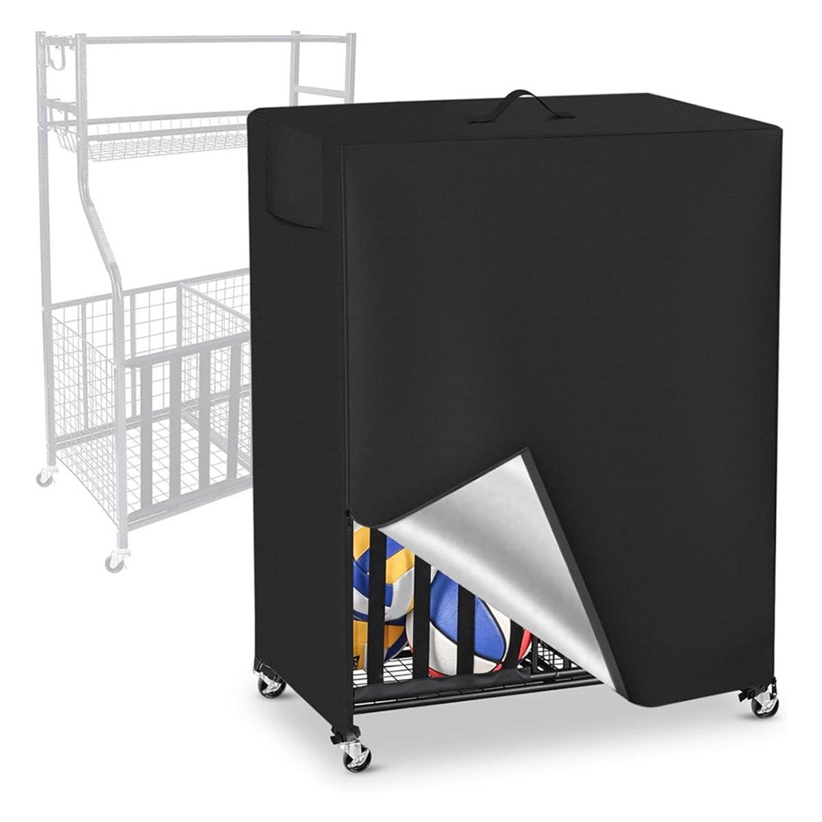 Basketball Rack Cover Garage S - Sports Equipment Basketball avaliação e preço