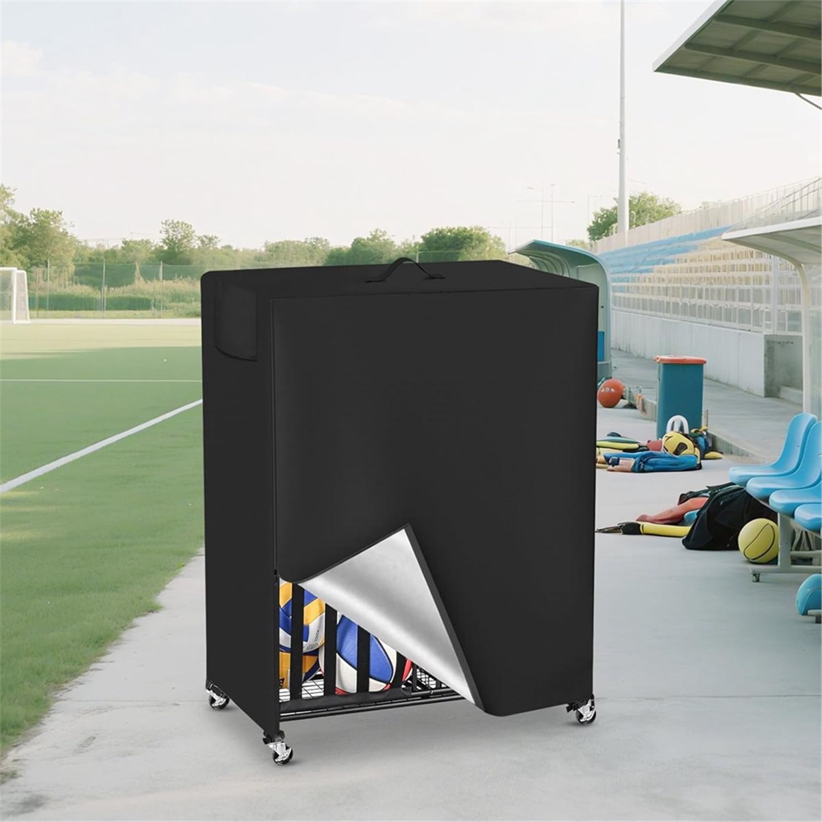 Basketball Rack Cover Garage S - Sports Equipment Basketball avaliação e preço