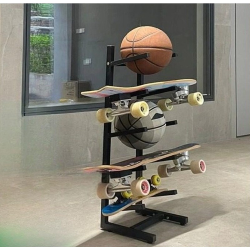 Skateboard Equipment Rack Inte - Sports Equipment Basketball avaliação e preço