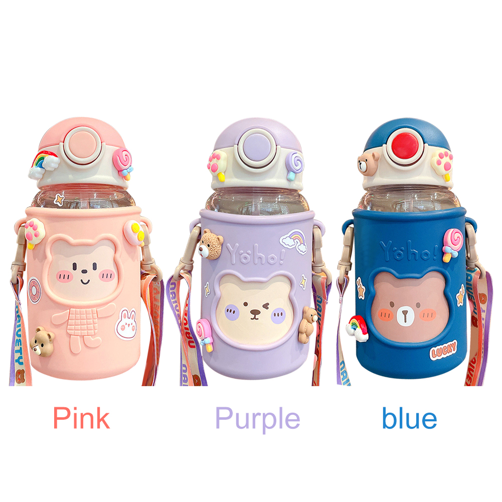 Kawaii Water Bottle Cute Bear  - Sports Equipment 8 Year Old avaliação e preço