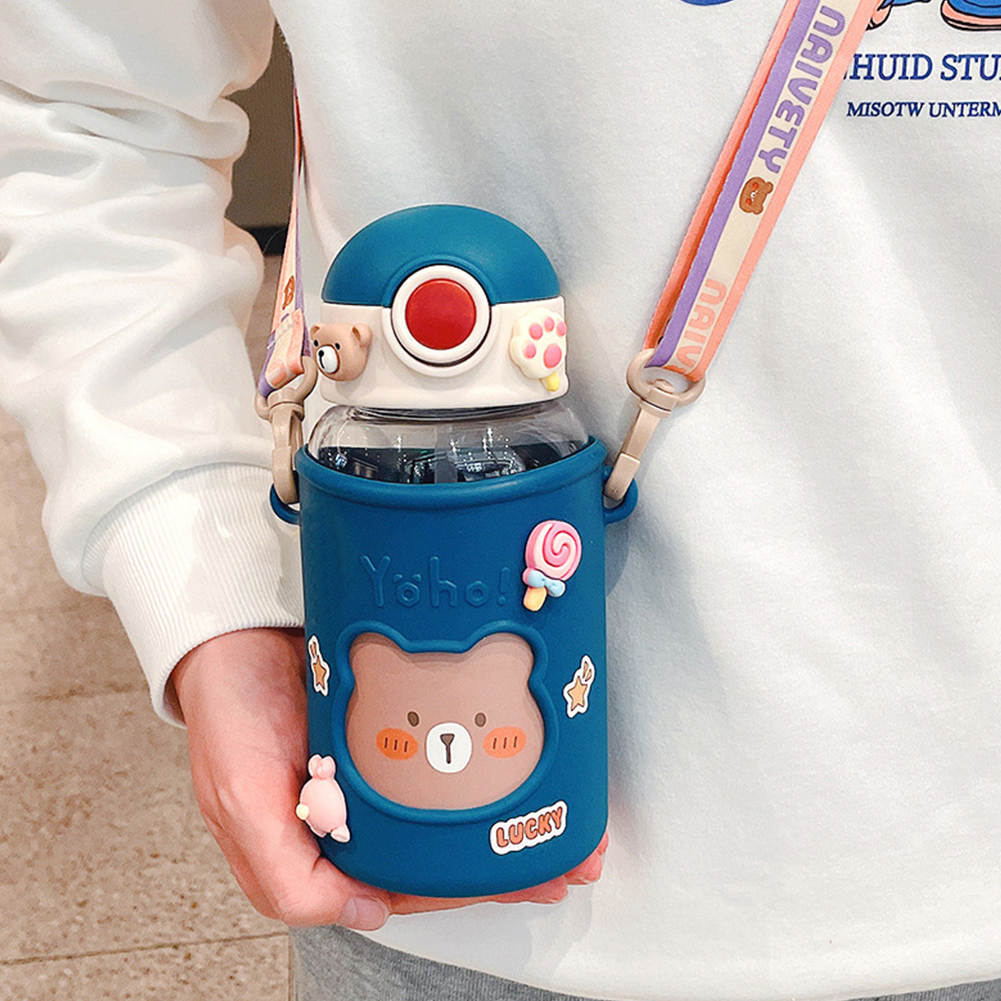 Kawaii Water Bottle Cute Bear  - Sports Equipment 8 Year Old avaliação e preço