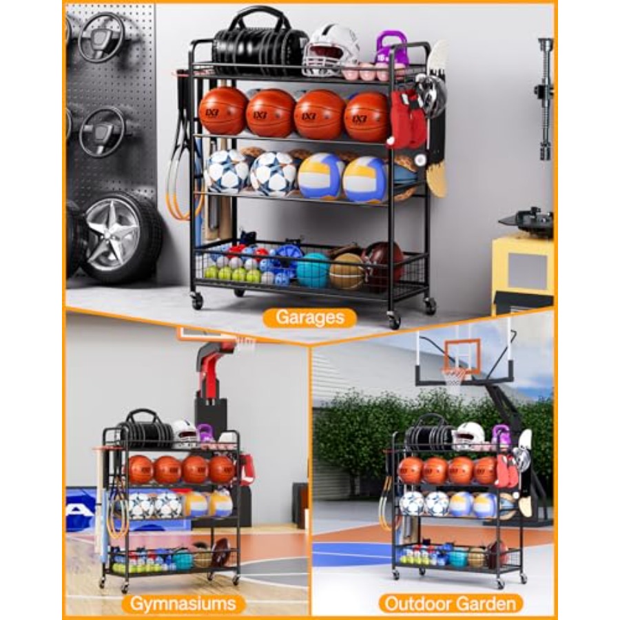 Garage Sports Equipment Organi - Sports Equipment Basketball avaliação e preço