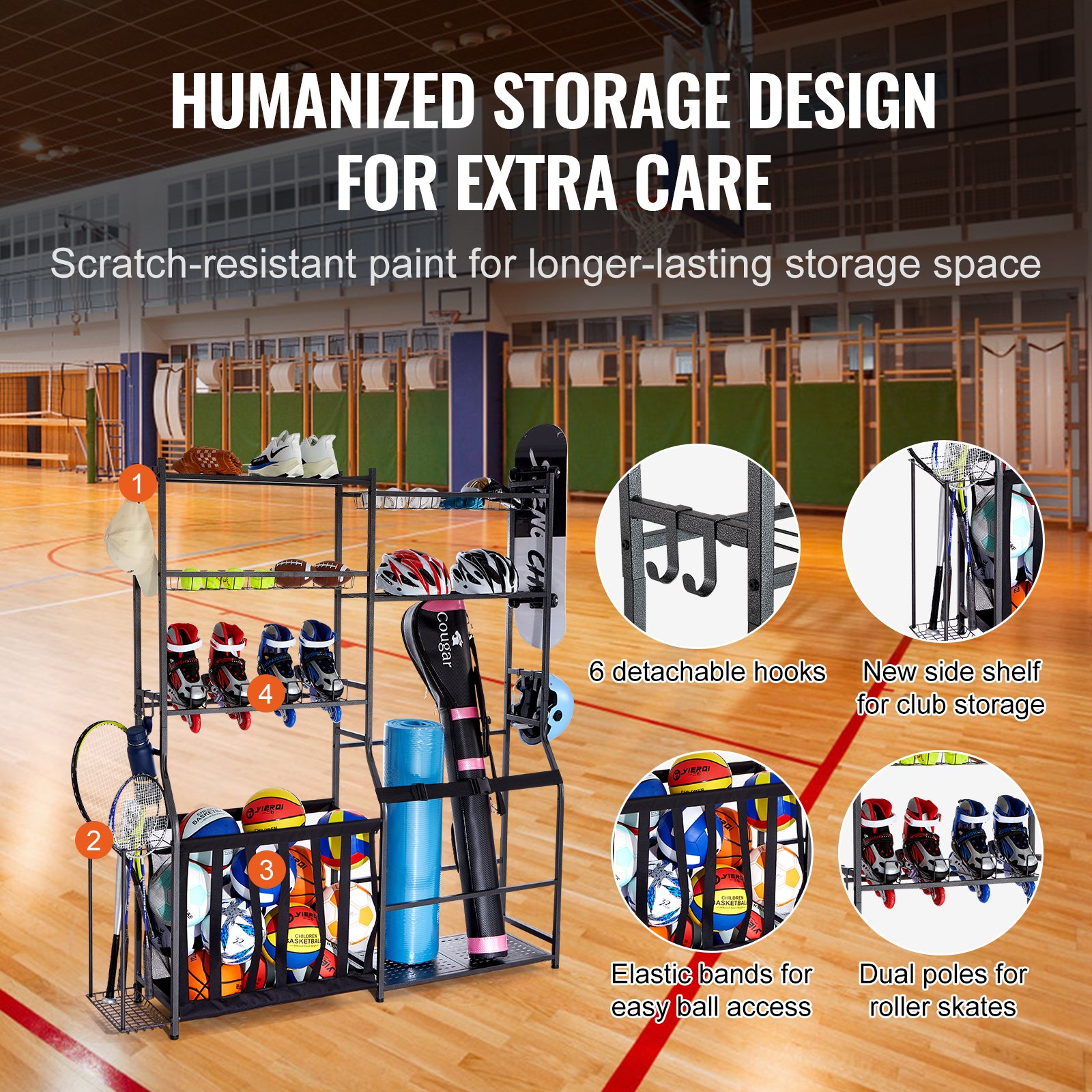 Golf Storage Garage Organizer, - Sports Equipment Cart avaliação e preço