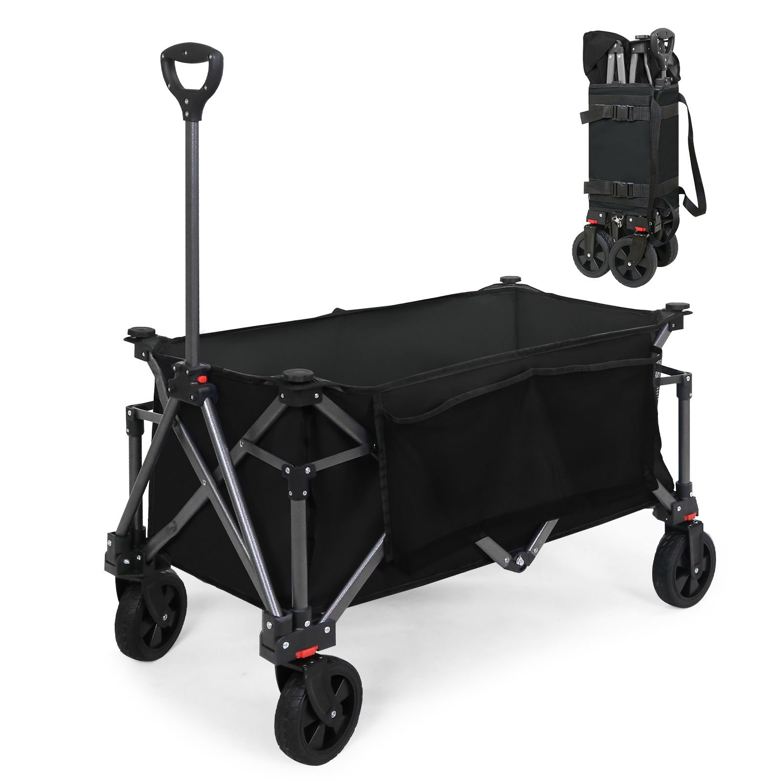 Heavy-Duty Folding Collapsible - Sports Equipment Trolley avaliação e preço