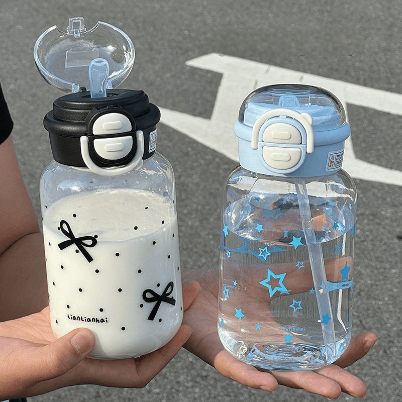 Cute Water Bottle with Straw P - Sports Equipment 8 Year Old avaliação e preço
