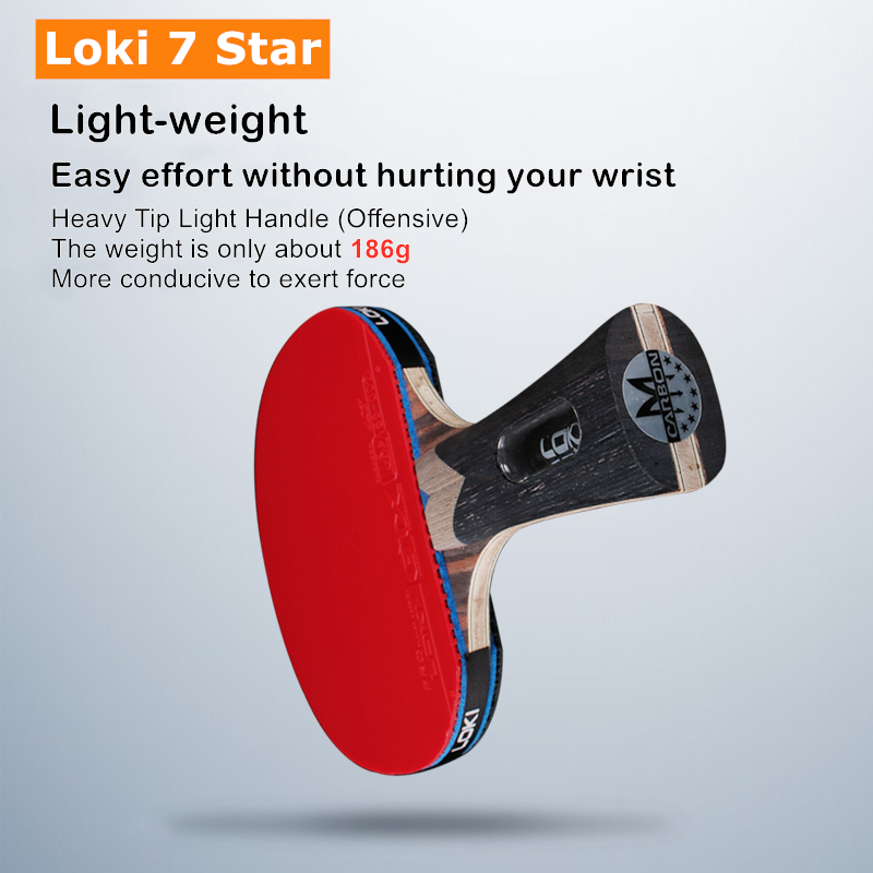 Loki 7 Star Table Tennis Racke - Badminton Racket Carbon avaliação e preço