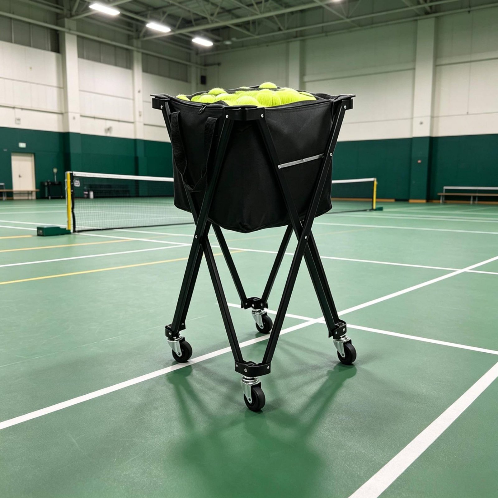 Pickleball Carrier with Wheels - Sports Equipment Trolley avaliação e preço