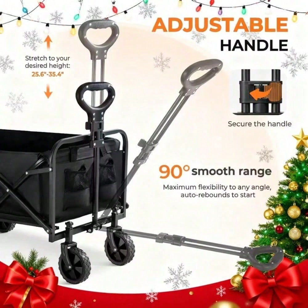 Heavy Duty Wagon Cart Foldable - Sports Equipment Trolley avaliação e preço