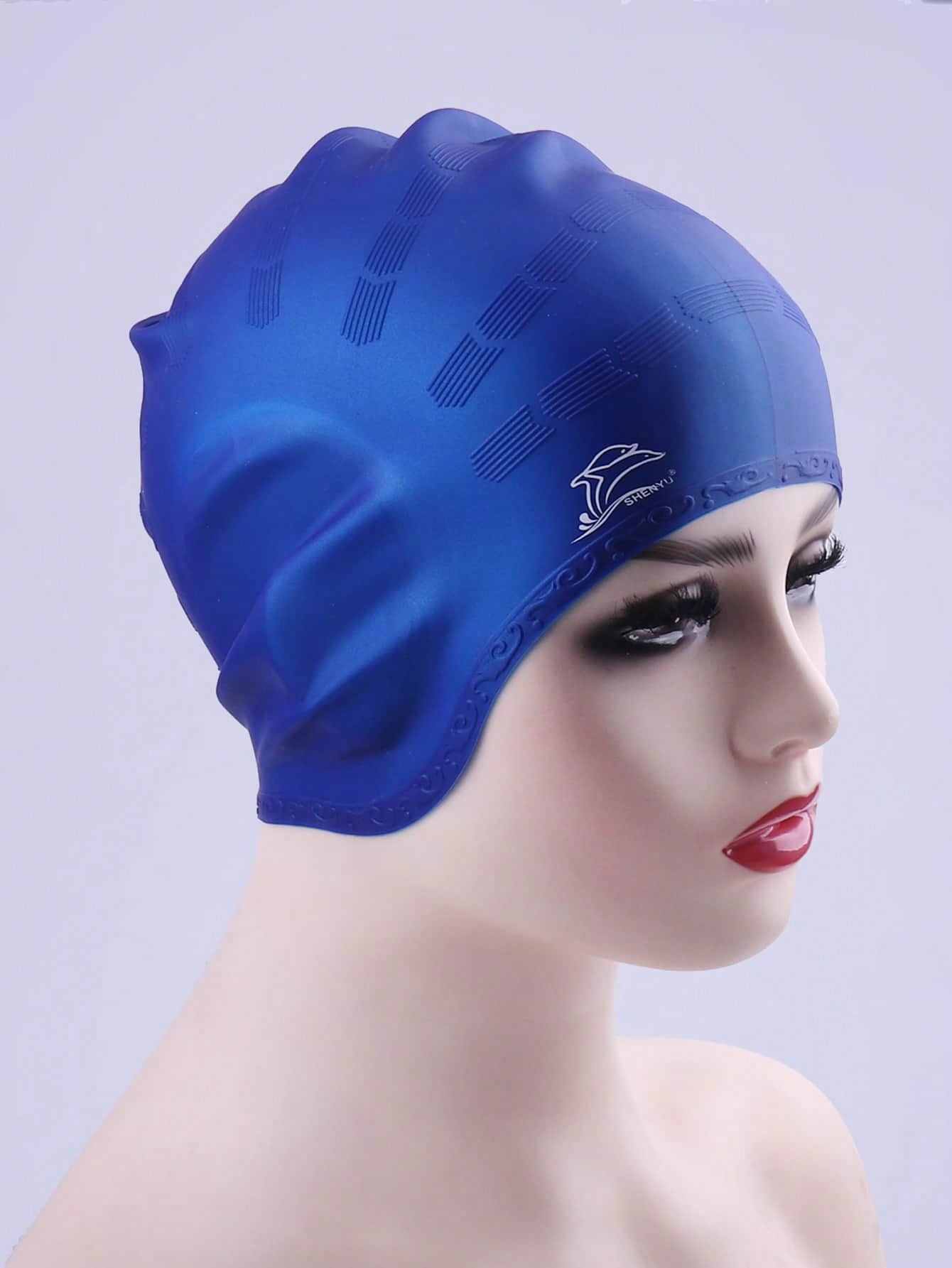 Silicone Waterproof Swim Cap E - Swim Cap Silicone avaliação e preço