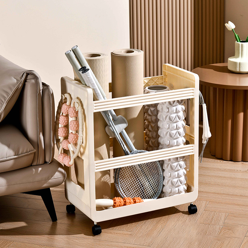Yoga Supplies Storage Rack Mov - Sports Equipment Trolley avaliação e preço