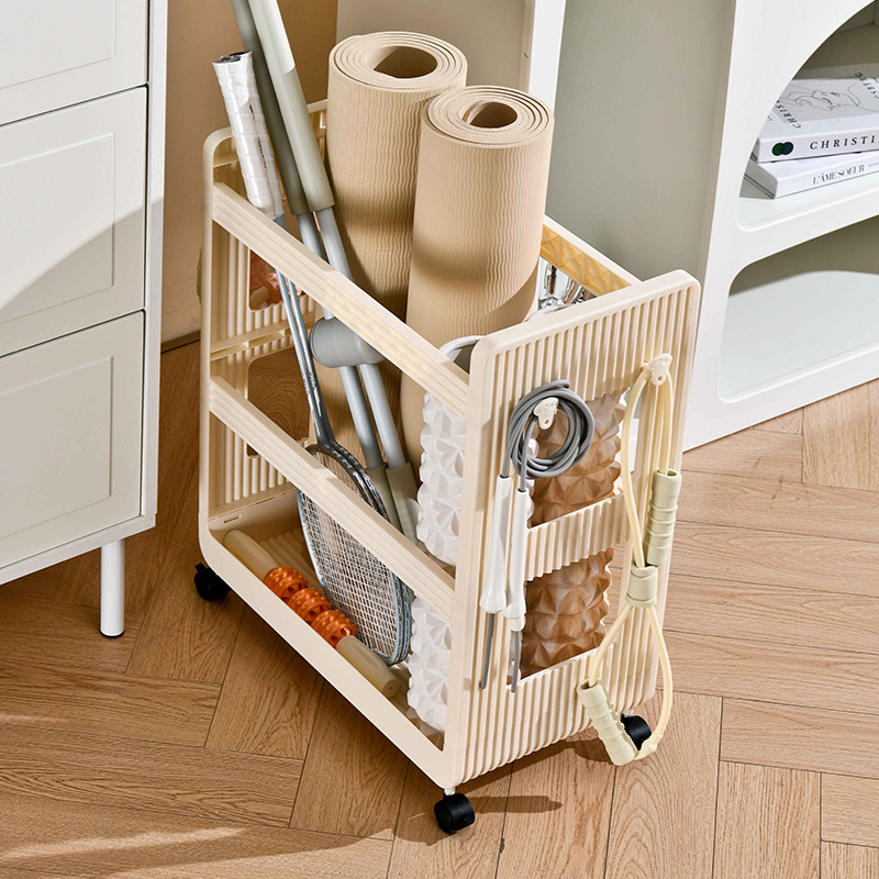 Yoga Supplies Storage Rack Mov - Sports Equipment Trolley avaliação e preço