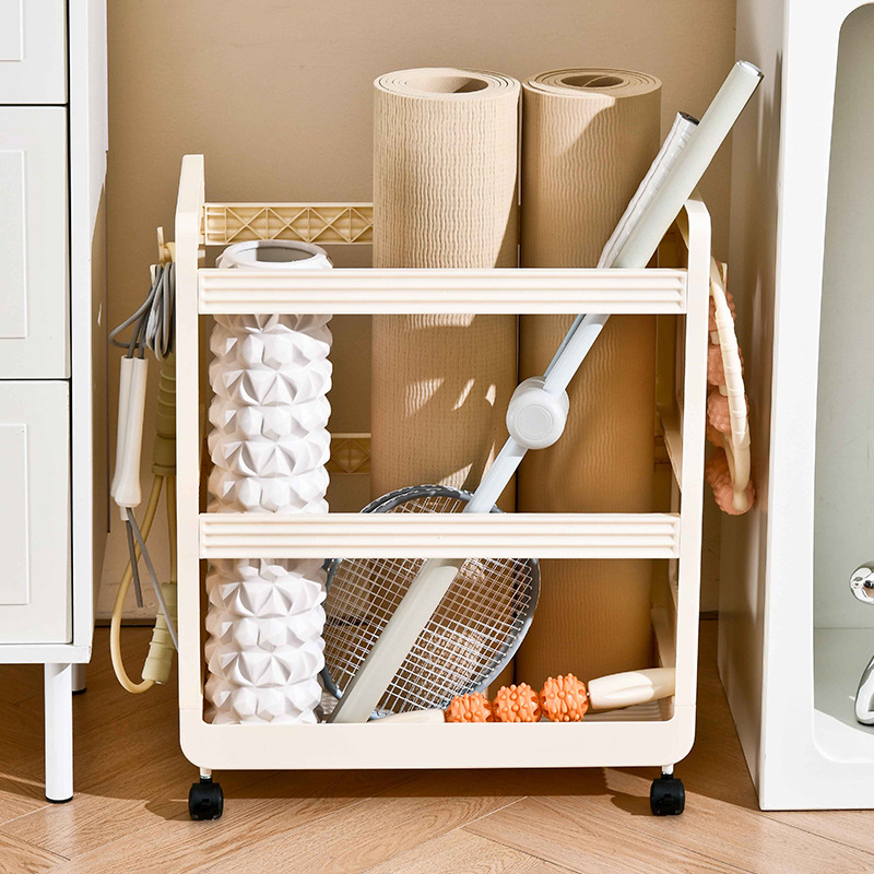 Yoga Supplies Storage Rack Mov - Sports Equipment Trolley avaliação e preço