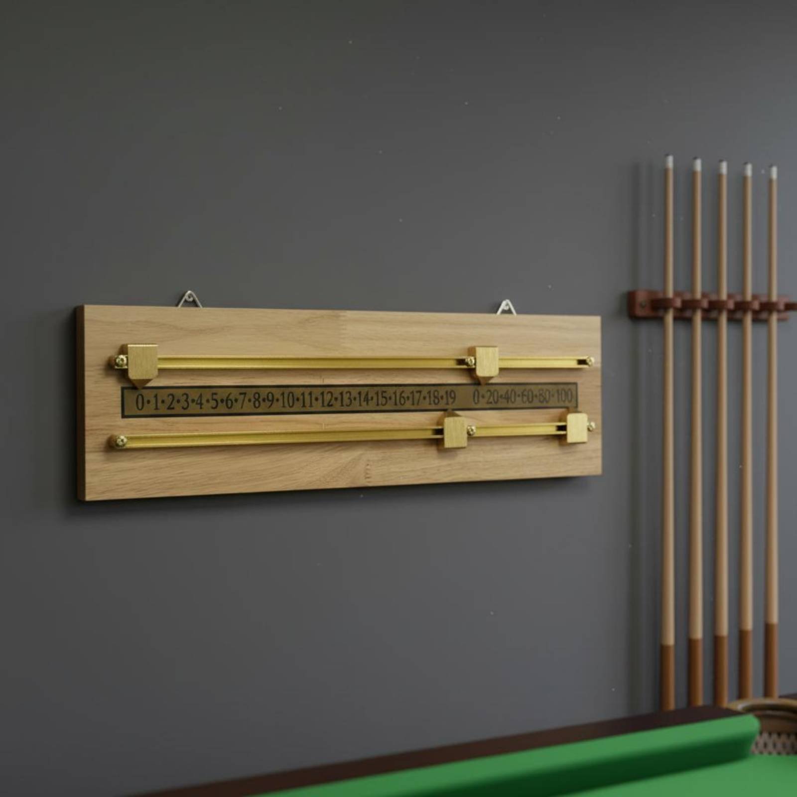 Wooden Billiard Scoreboard Cle - Sports Equipment Game avaliação e preço