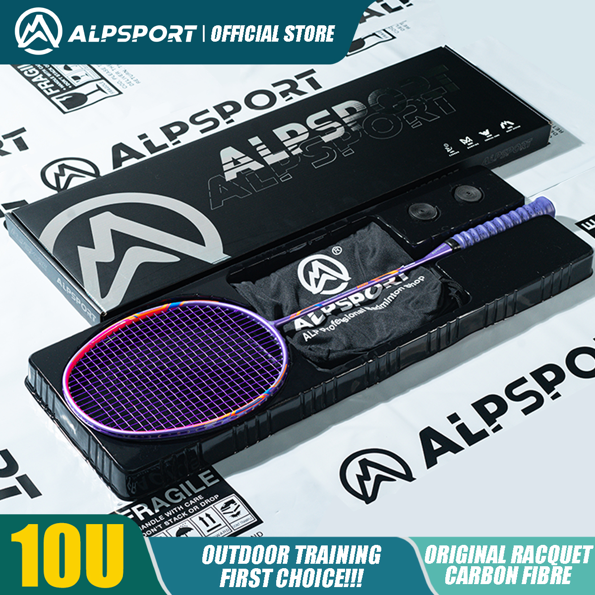 Alp GJ 10U Ultralight 52g T800 - Badminton Racket Carbon avaliação e preço