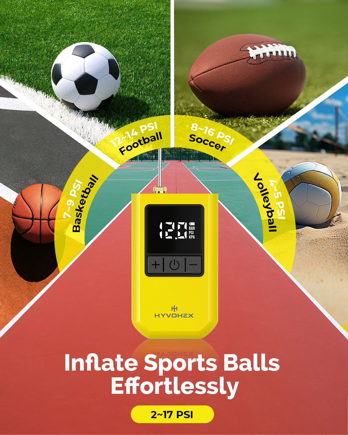 New HYVOHEX P100 Electric Ball - Basketball Pump Needle avaliação e preço