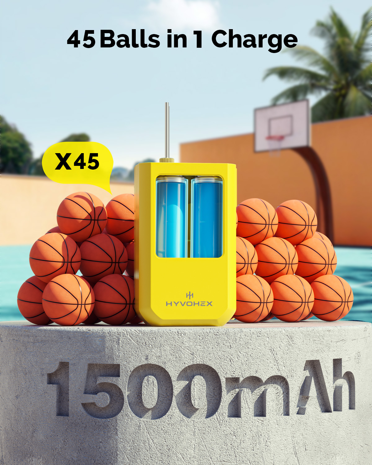 New HYVOHEX P100 Electric Ball - Basketball Pump Needle avaliação e preço