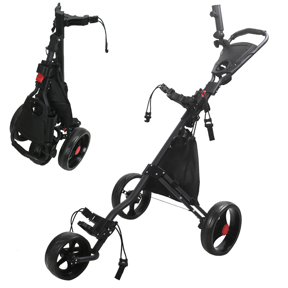 2026 Three-Wheeled Foldable Al - Sports Equipment Trolley avaliação e preço