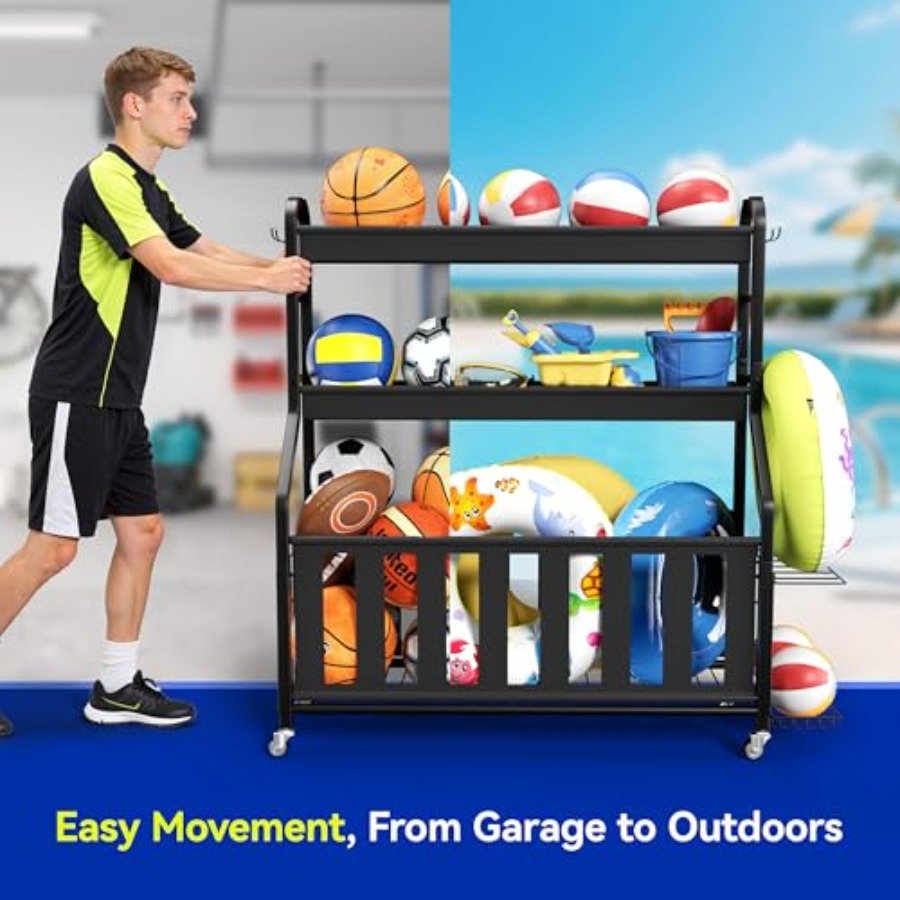 Sports Equipment Organizer Rol - Sports Equipment Cart avaliação e preço