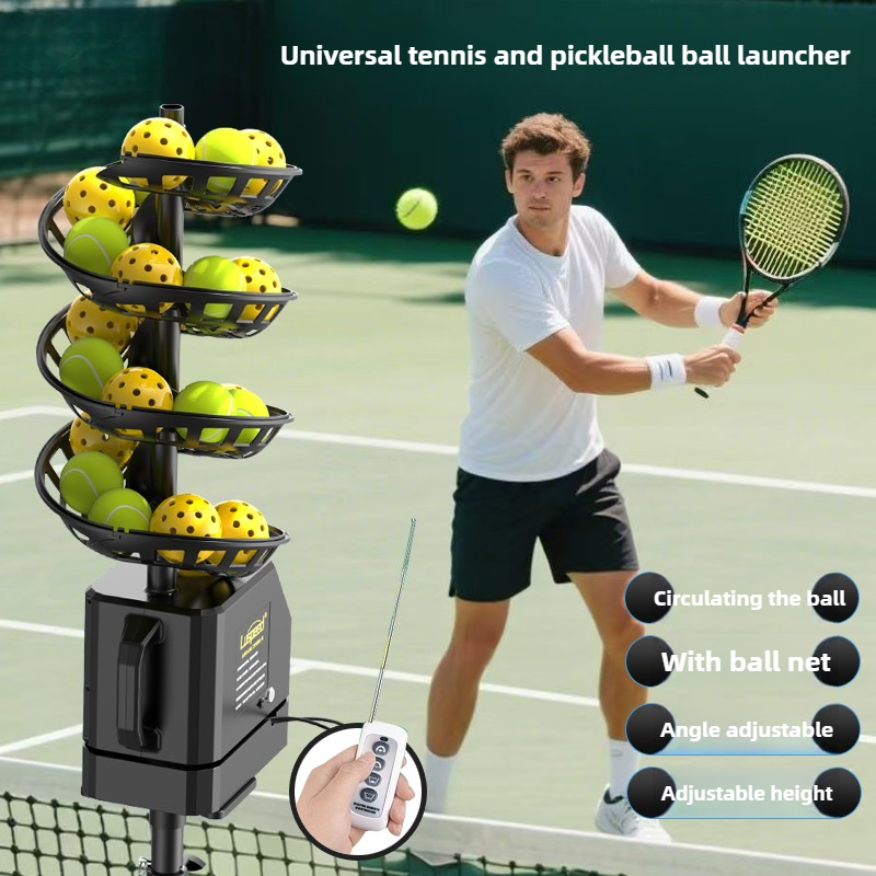 Adjustable Tennis Ball Machine - Sports Equipment For Tennis avaliação e preço