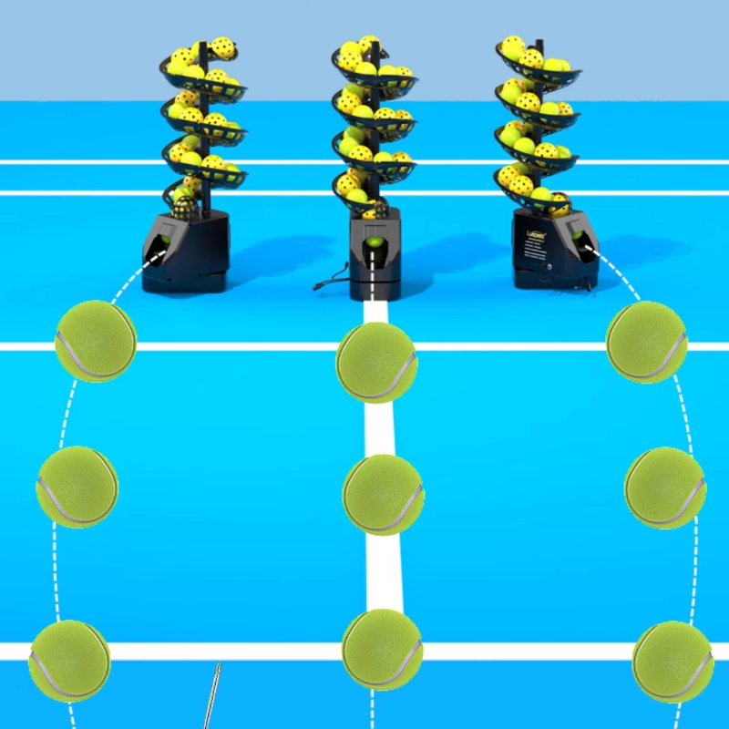 Adjustable Tennis Ball Machine - Sports Equipment For Tennis avaliação e preço