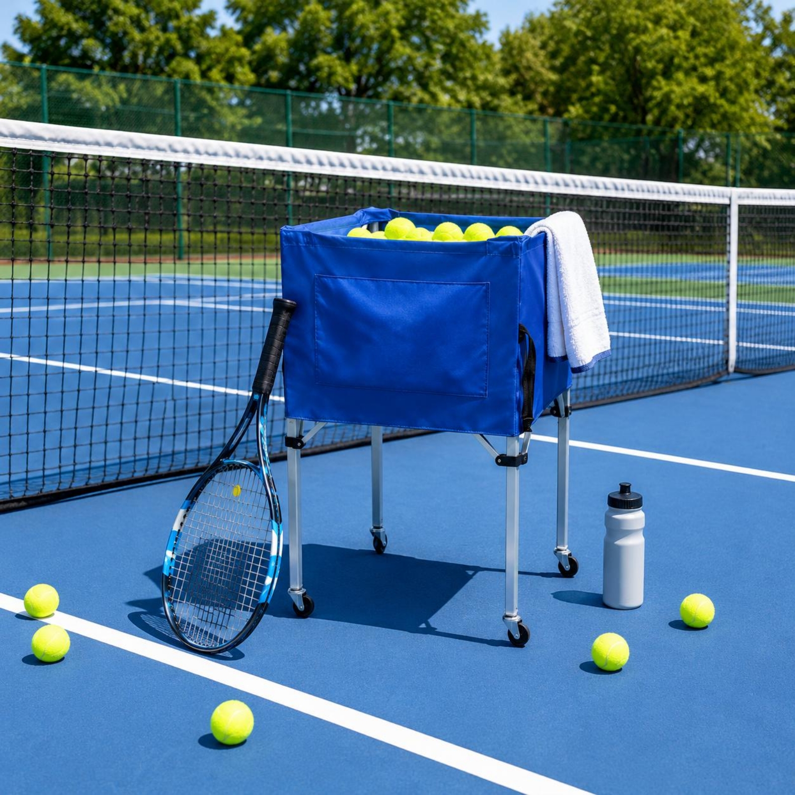 Foldable Tennis Ball Trolley P - Sports Equipment Trolley avaliação e preço