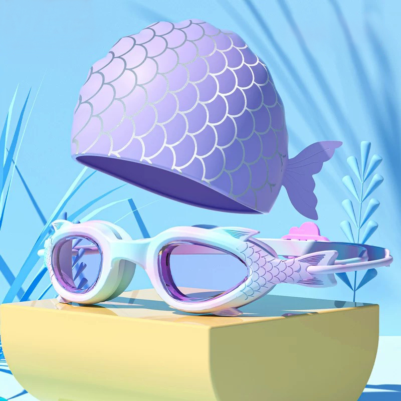 Children's swimming goggles; W - Swim Cap Silicone avaliação e preço