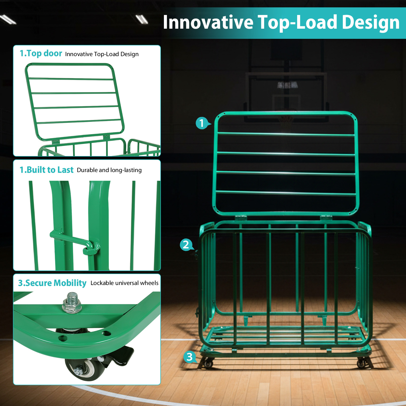 Sports Equipment Organizer Car - Sports Equipment Cart avaliação e preço
