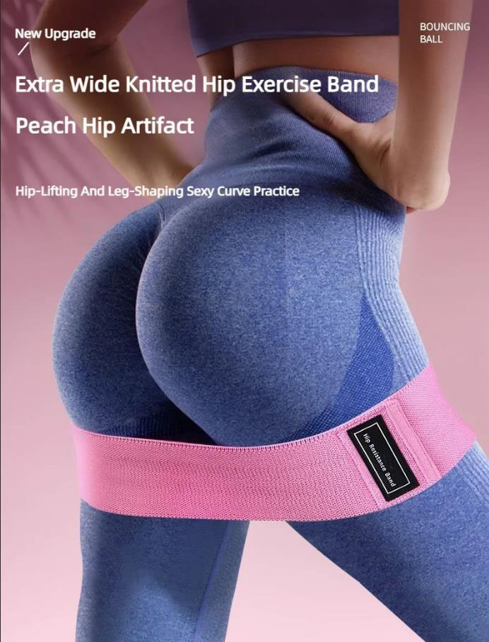3Pcs Fabric Resistance Hip Boo - Sports Equipment Club avaliação e preço