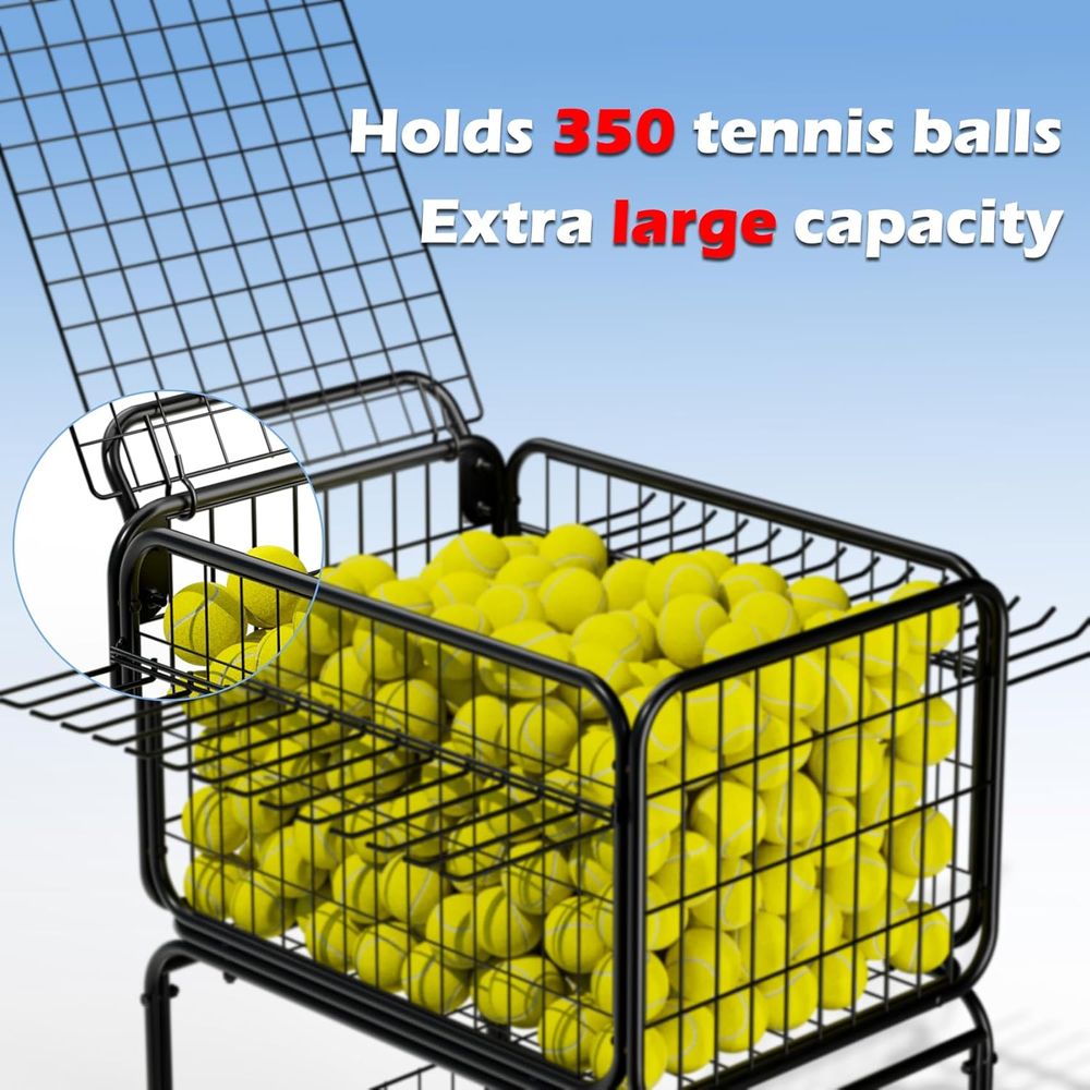 Portable Tennis Ball Cart for  - Sports Equipment For Tennis avaliação e preço