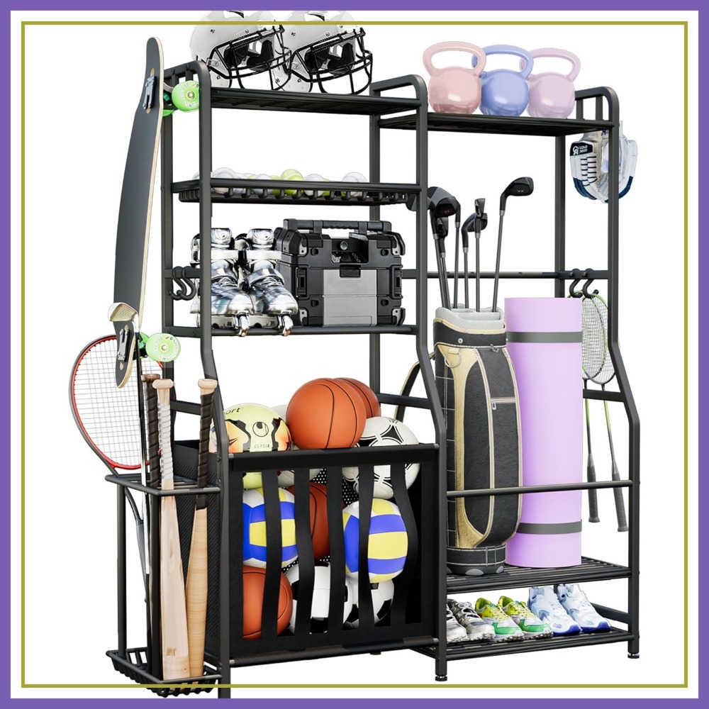 Garage Sports Equipment Organi - Sports Equipment Basketball avaliação e preço