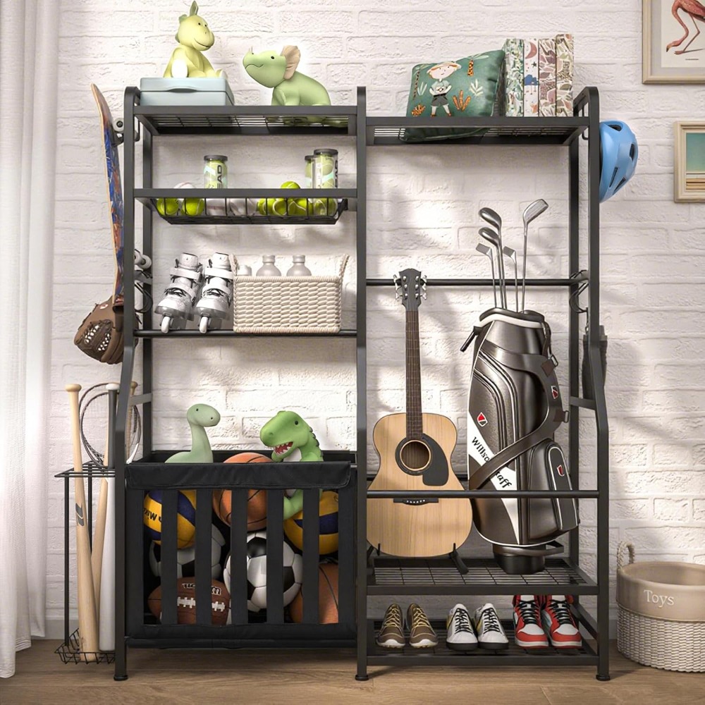 Garage Sports Equipment Organi - Sports Equipment Basketball avaliação e preço