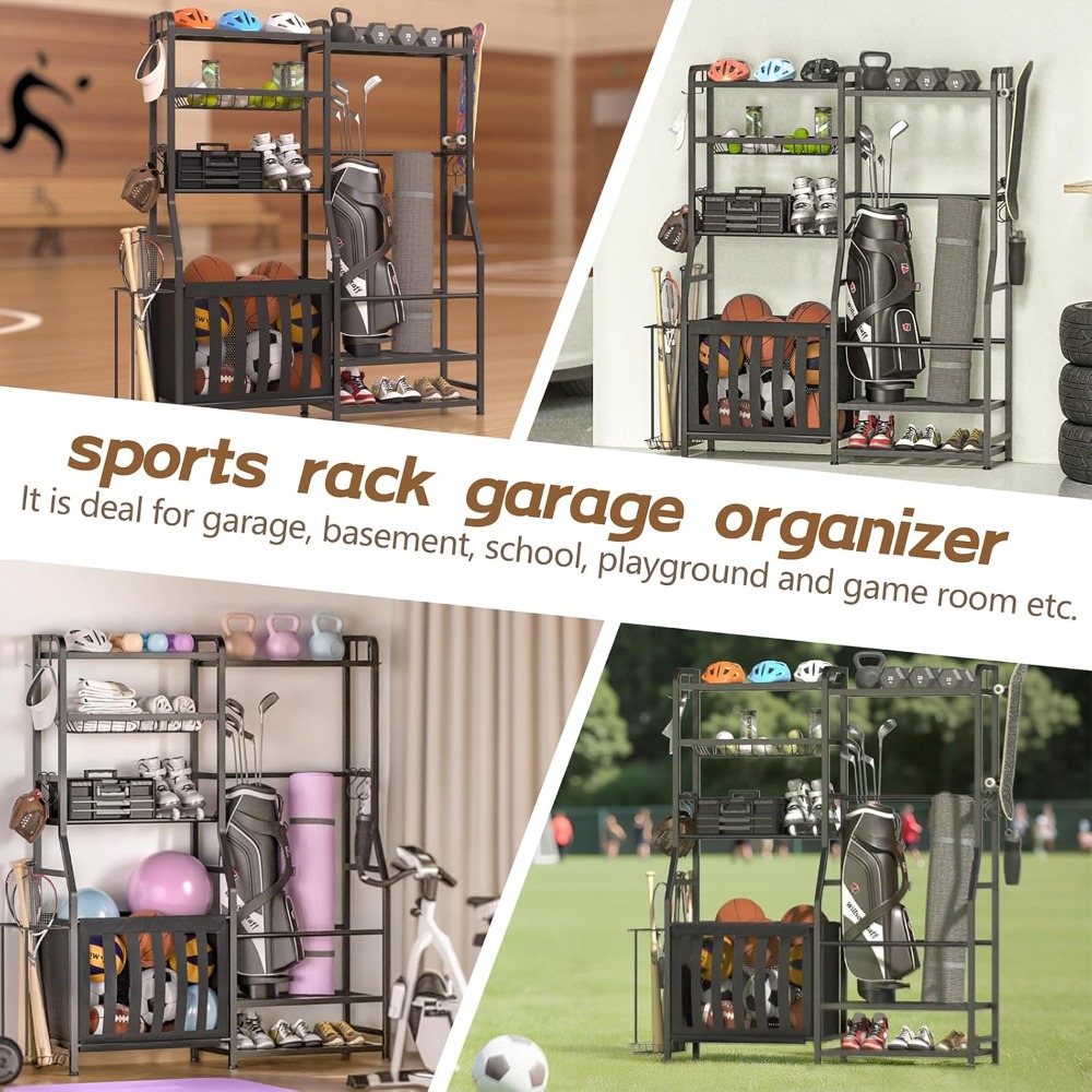 Garage Sports Equipment Organi - Sports Equipment Basketball avaliação e preço
