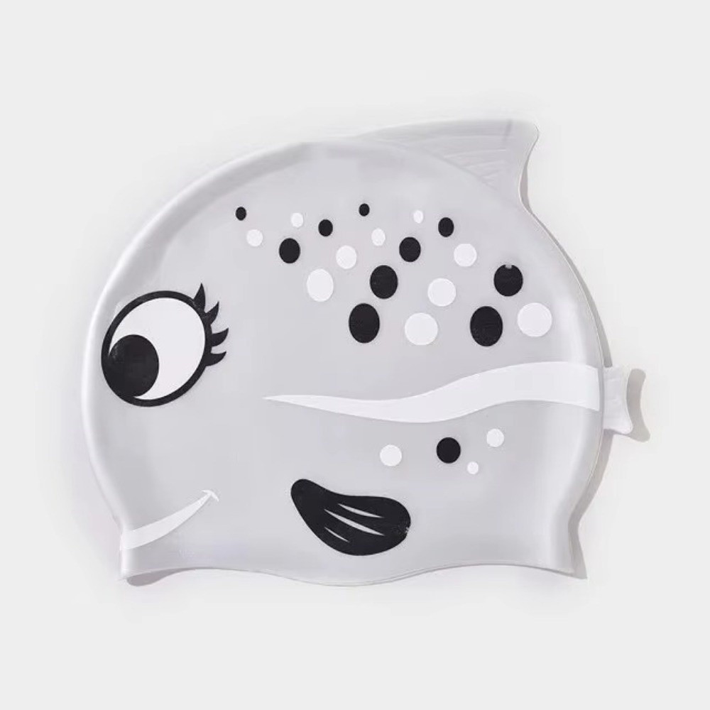 Cute Elastic Children's Swimmi - Swim Cap Silicone avaliação e preço