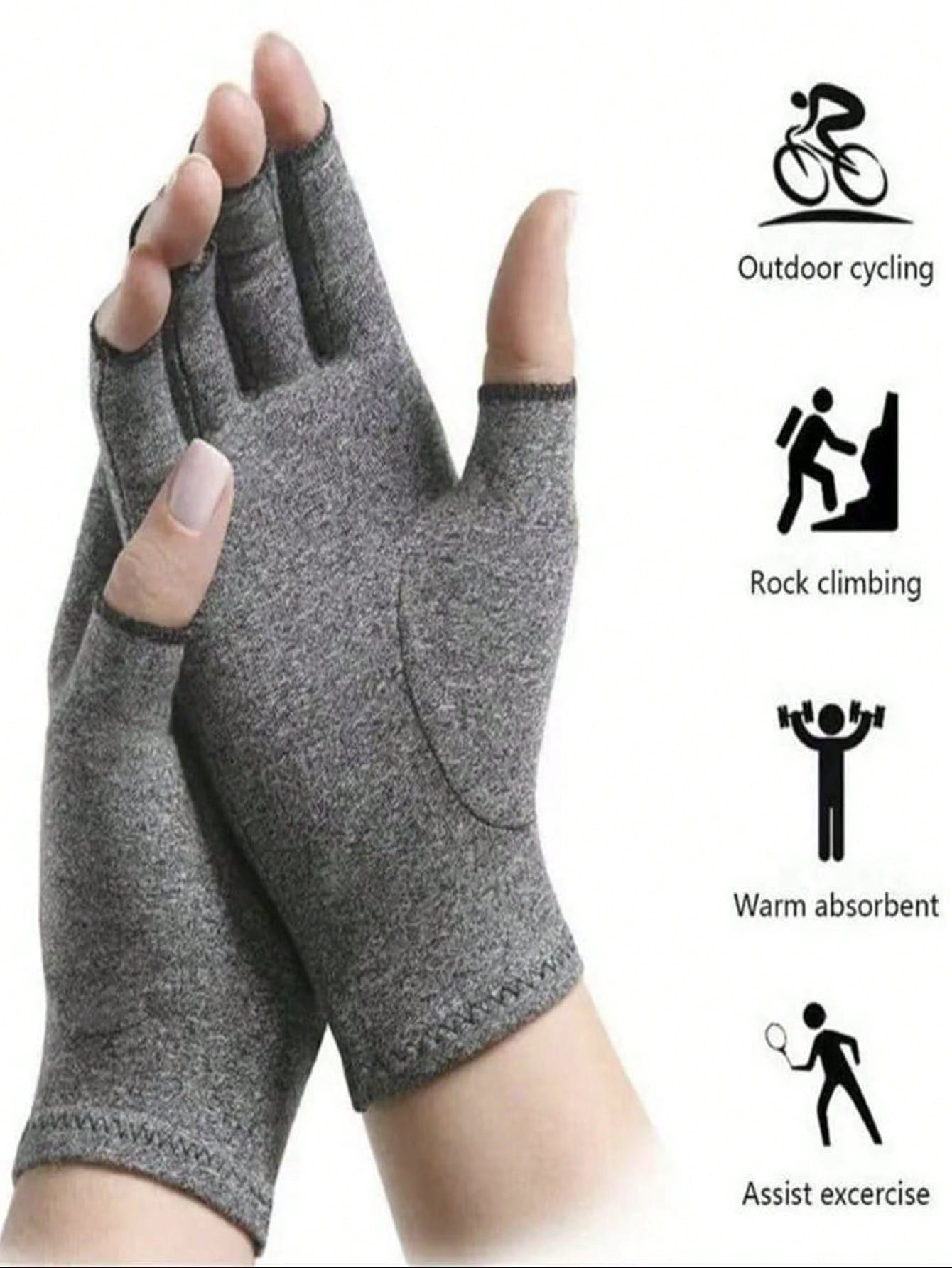 2 Pairs Sports Gloves, Dumbbel - Sports Equipment For Training avaliação e preço