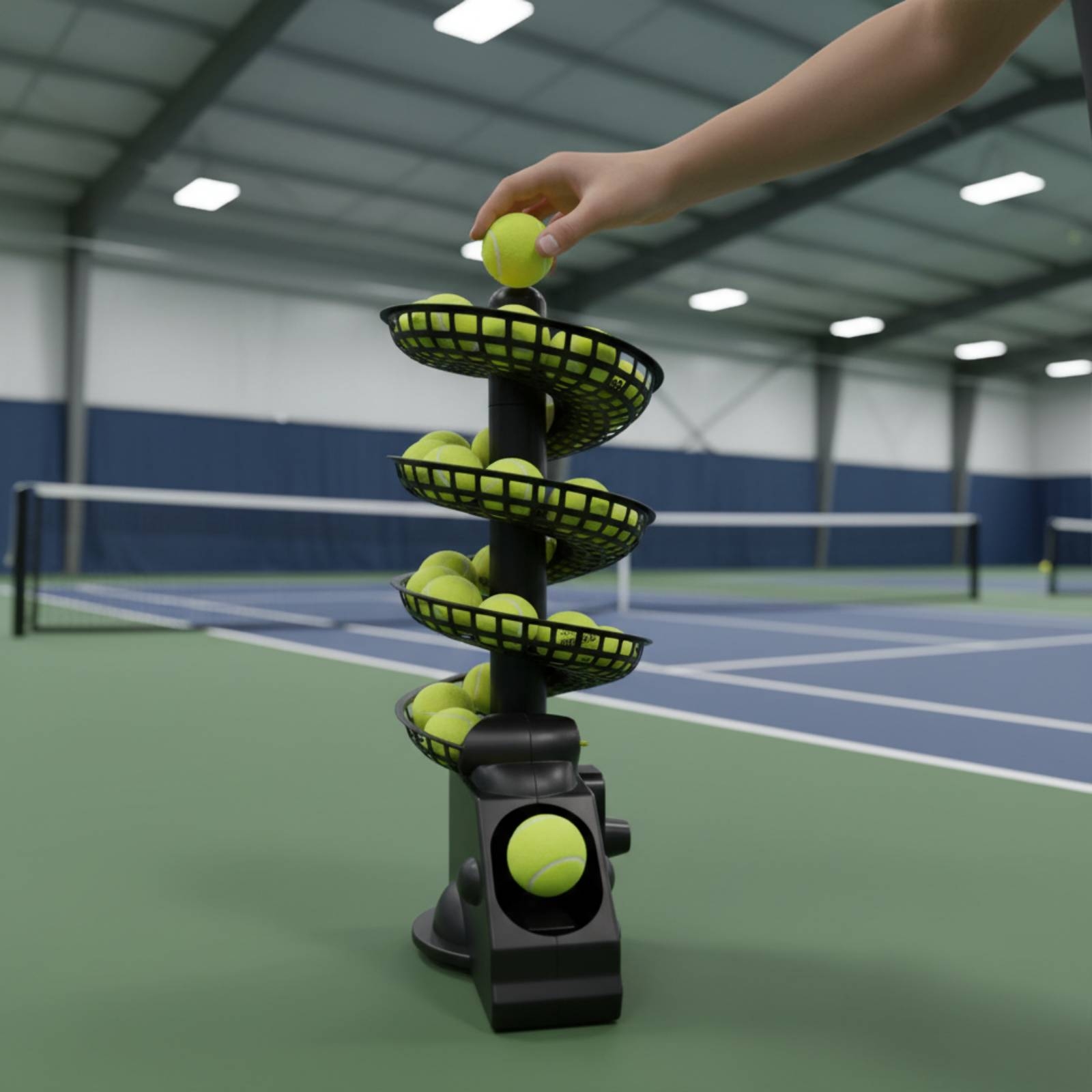 Portable Tennis Ball Machine M - Sports Equipment For Training avaliação e preço