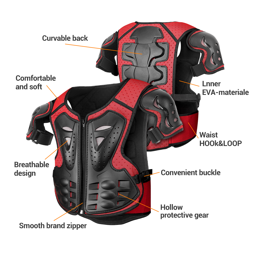 Children Armor Vest Back Prote - Sports Equipment 8 Year Old avaliação e preço