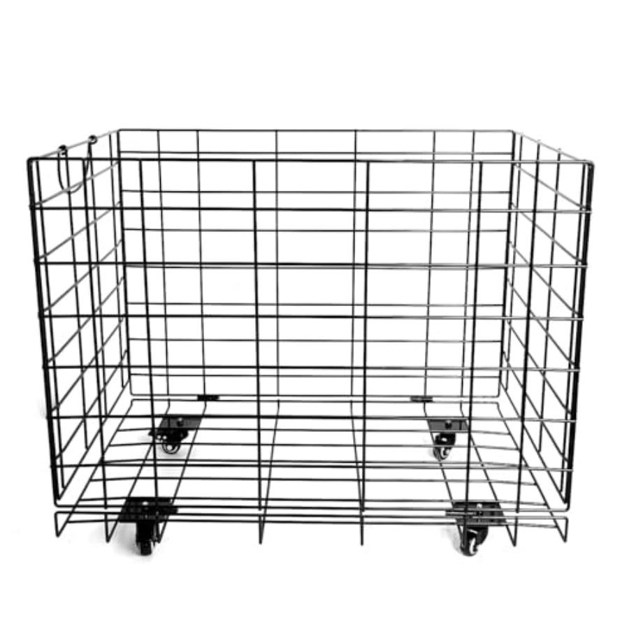 Heavy-Duty Folding Ball Cart w - Sports Equipment Cart avaliação e preço