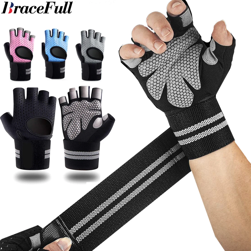 1Pair Half Finger Gym Fitness  - Sports Equipment Club avaliação e preço
